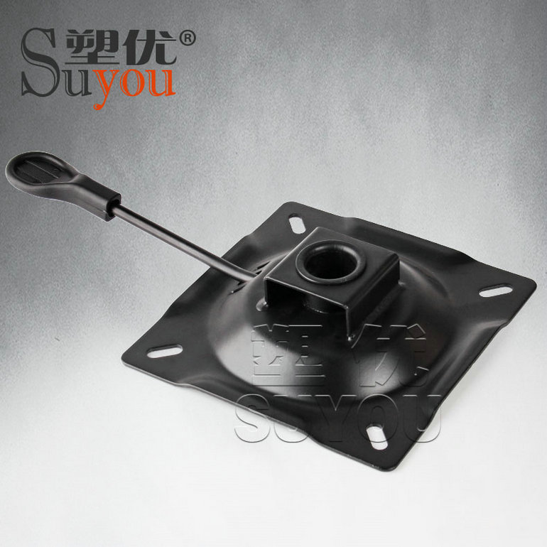 現(xiàn)貨：2.5厚方形底盤(pán)轉(zhuǎn)椅底座升降椅托盤(pán)電腦椅配件 4方盤(pán)