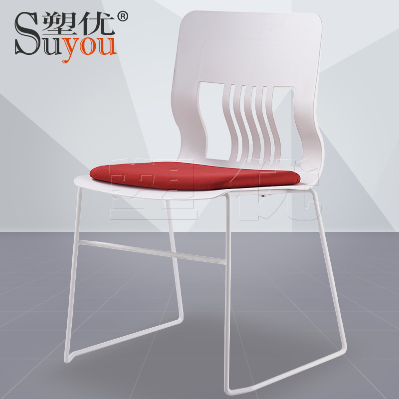 12厘實(shí)心鋼筋椅架高檔會(huì)議椅時(shí)尚會(huì)客椅落疊培訓(xùn)椅 37801