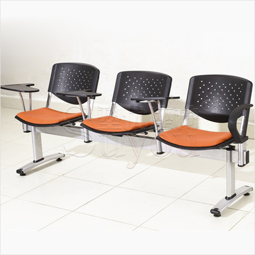 翻板多人位排椅海棉軟包坐墊等候椅子有扶手長(zhǎng)條坐椅 06P