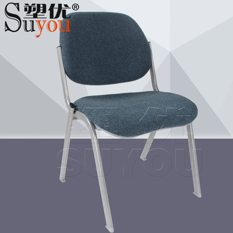 加厚海棉軟包座背辦公椅可選顏色布/皮面會(huì)議椅堆落層疊SY3104