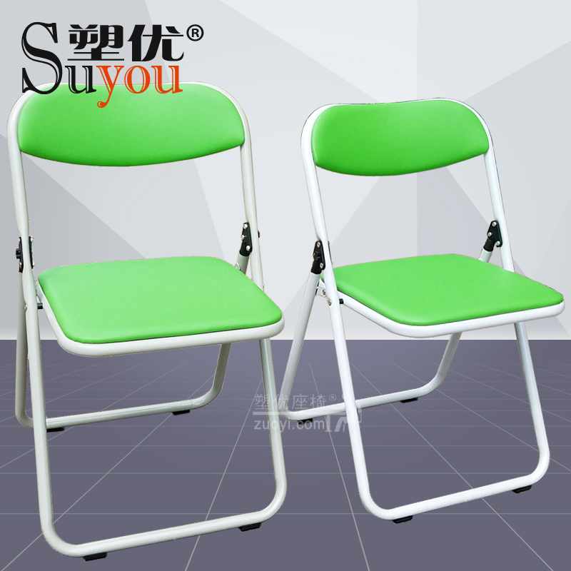 軟墊折疊椅弓形椅架折疊座椅布/皮藝面可選顏色活動(dòng)座椅SY3016